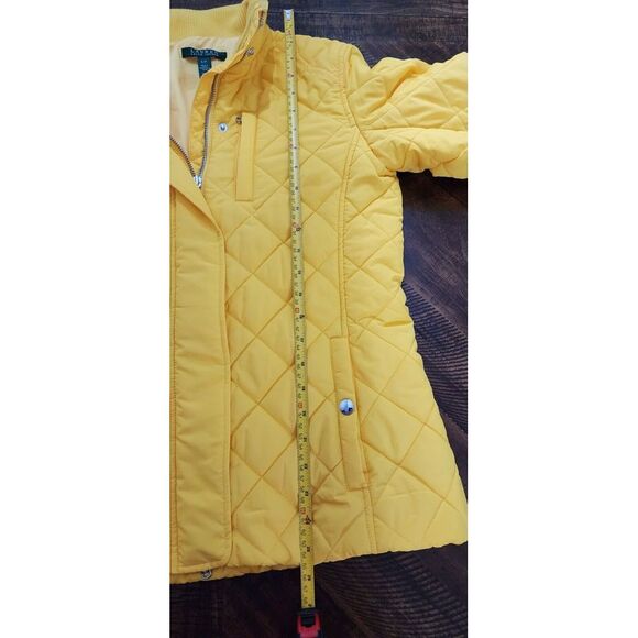 Lauren Ralph Lauren Womens Puffer Quilted Coat Jacket Size Small Snap & Zipper - Picture 10 of 12